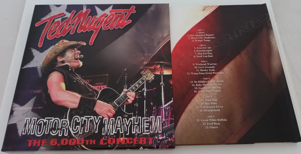 Ted Nugent, Motor City Mayhem (The 6,000th Concert) (Multi-Disc), (Red Vinyl) Image 1++